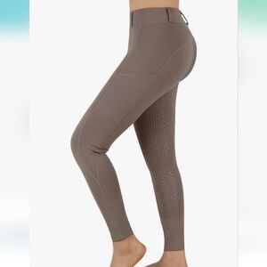 NWT Women Riding Tights Pockets,Women Training Breeches Pants with Silicone Grip